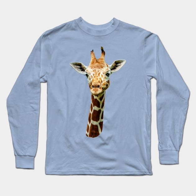 Giraffe stare Long Sleeve T-Shirt by dalyndigaital2@gmail.com